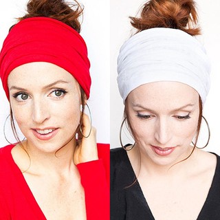 Women's Fashion Sports Stretch Wide Headband Head Wrap Yoga Hair Band Turban (3)