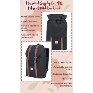 Herschel Supply Co. Retreat Mid Backpack (Original)