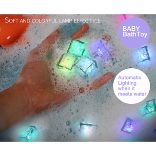 Baby Toys/Baby Bath Toy/Children Bath Lamp Floating Lamp Toys Flashing Ice Cube