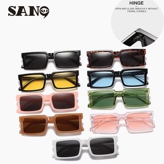 【Metal hinge】Fashion Hip-hop Retro Small Frame Sunglasses Women/Men Eyewear