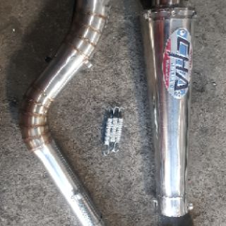 Cha concave pipe for mio and other scooter(stainless fullsystem) (8)