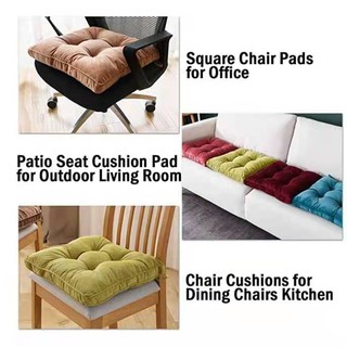 Chair Pad Sofa Seat Cushion Cushion w/ TieTatami Pad Washable Square Solid Color Pillow Futon B-196