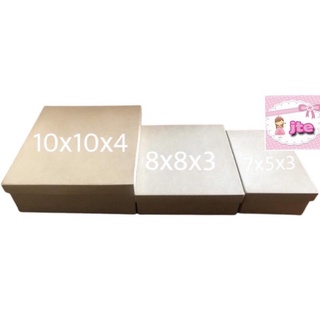 Stationery carton box♛10 x 10 x 4 inches Kraff Box with White Shredded Paper Fillee
