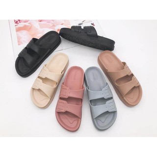 【luckiss】 summer korean fashion two strap women sandals（add one size） (1)