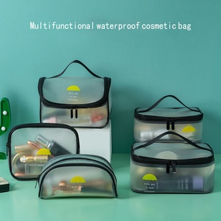 Cute Clear PVC Travel Cosmetic Bag Toiletry Wash Bag Toiletry Storage Bag Portable Travel Bag