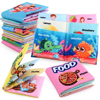 0-12 Months Baby Cloth Book Intelligence Develop Soft Learning Cognize Reading Books Early