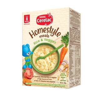 baby cereal ☼Nestle Cerelac Rice & Veggies Homestyle Meals 200g☁
