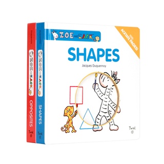 2 Books Children Cohesive English Picture Book Baby Shape Recognition Story Picture Book Paperback