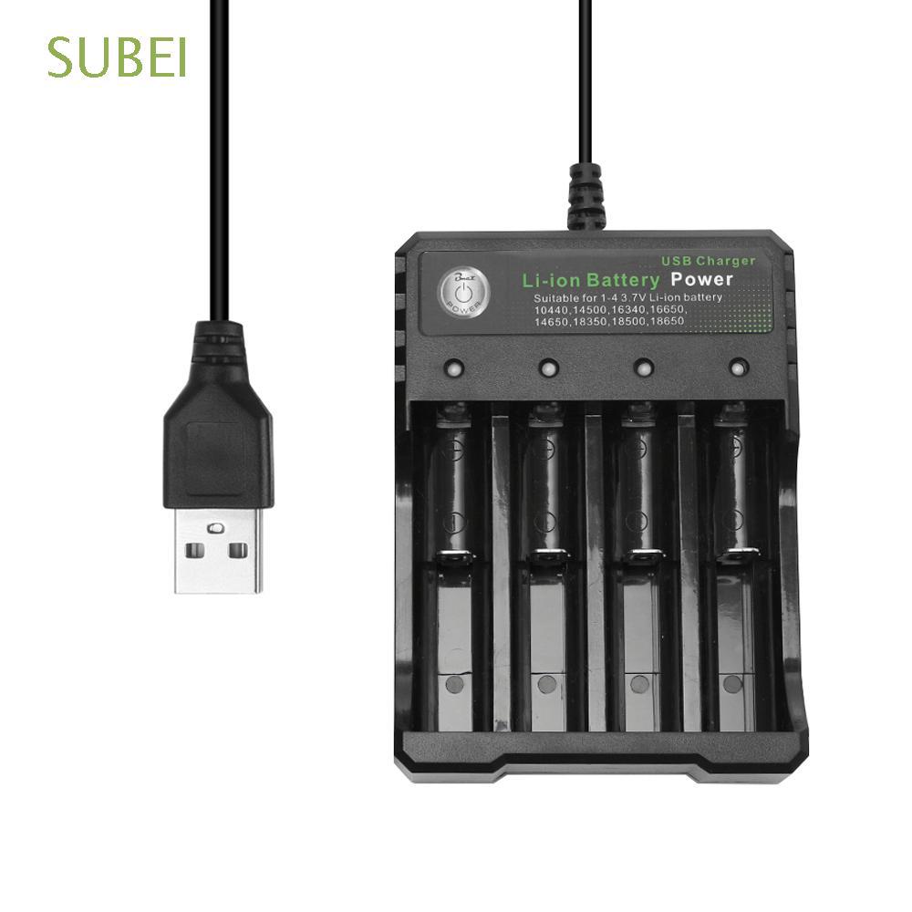 【Ready Stock】 SUBEI Independent Short Circuit Protection 3.7V 18650 Charger (2)