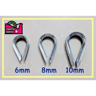 (PER PC) Thimble / Galvanized Steel Thimble for Steel Cable 6mm, 8mm, 10mm
