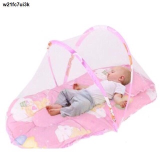 ∏❆❂baby mosquito net baby Folding Soft Cushion Bed babies with Pillow soft baby infant cushion crib