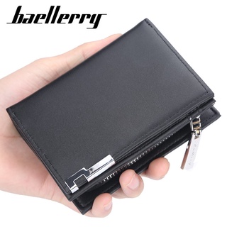 【New】Baellerry Pocket Casual Male Purses Money Clip Clutch Portfolio Multi Card Bit High Quality
