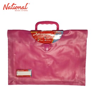 Adventurer Plastic Envelope Expanding With Handle E19Lwh Long Push Lock Colored Smoke Type, Pink