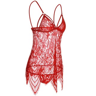 Sexy lady woman lace high end beautiful nightdress lingerie sleepwear spaghetti strap 8027