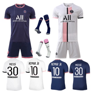 kid& adult [3pcs/set] Paris Saint-Germain Jersey Home 21-22 Player Version Grade: AAA Men Football Jersey PSG Soccer Jersey