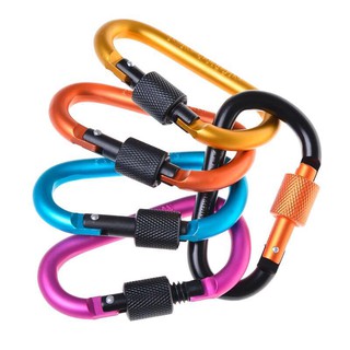 Portable D-Ring Aluminum Buckle Chains Outdoor Carabiners