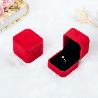 Squre Wedding Velvet Earrings Ring Box Jewelry Display Case Gift Boxes