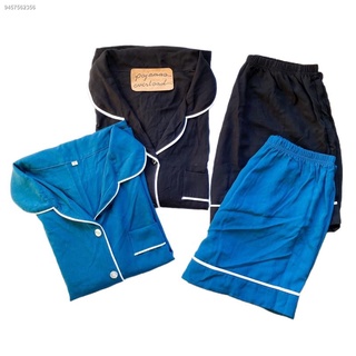 Ang bagong❏◆❇MONICA | soft linen shortsleeves + shorts sleepwear pajama set | PajamasOverload