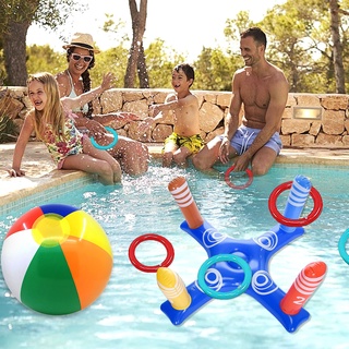 Summer Inflatable Ring Swimming Pool accessories Kids Ring toss Games Outdoor Swimming pool beach