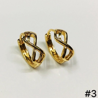 【Mj&Aj】High quality Thai gold earrings jewelry ko