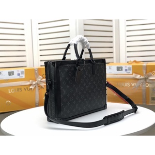 ☼LV backpack LOUIS VUITTON LV model 44952 Soft Trunk briefcase computer handbag (1)