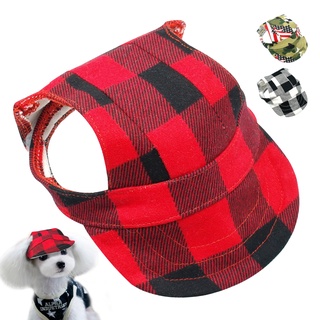 Dog Pet Cap Small Dogs Summer Canvas Cap With Ear Holes Baseball Sport Dog Hat Puppy Pet Outdoor