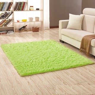 Rectangular Long Fur Silk Carpet Living Room Sofa Bedside Carpet Bedroom Carpet