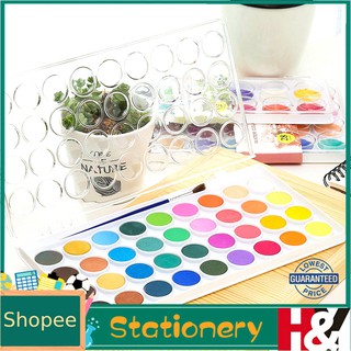 16/28 colors Solid Watercolor Gift Set with 1Pc Detail Painting Brush