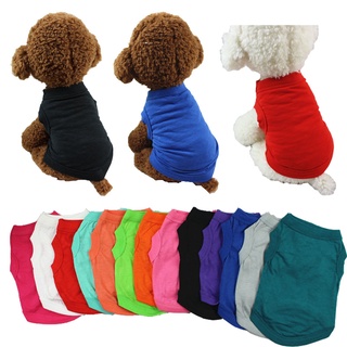 Dog vest solid color pet clothes