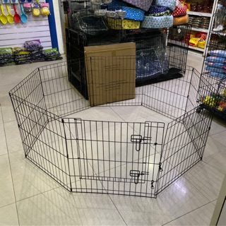 Dog Cage Playpen 6 Panels OR 8 Panels Play Pen 61cm x 61 cm for Dog (1)