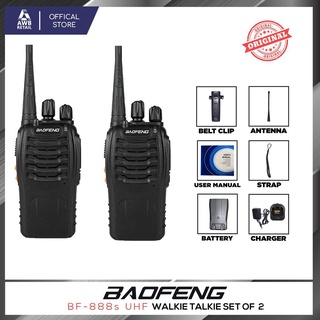 Baofeng BF-888s Walkie Talkie Portable Two-Way Radio UHF Transceiver Set of 3