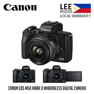 Canon EOS M50 Mark II Mirrorless Digital Camera with 15-45mm Lens (Lee Photo)