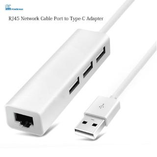 USB-C USB 3.1 Type C to RJ45 Ethernet Lan Adapter Hub Cable For Macbook PC