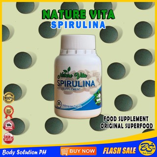 Original 1 Bottle Nature Vita Spirulina Food Supplement Superfoods Cancer Cyst Mayoma Kidney Problem