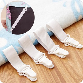 4pcs/set Bed Sheet Mattress Blankets Elastic Grippers Fasteners Clip Holder