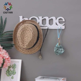 Wall Mounted Key Holder Key Chain Rack Hanger with 4 Hooks