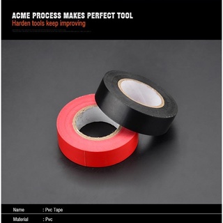 Harden 1pc 20M (RED, BLACK) PVC Tape (PROFESSIONAL) Household PVC Sock Tape Electrical Insulation Ta (5)