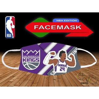 Sacramento Kings Face Mask NBA Design On Sale Washable