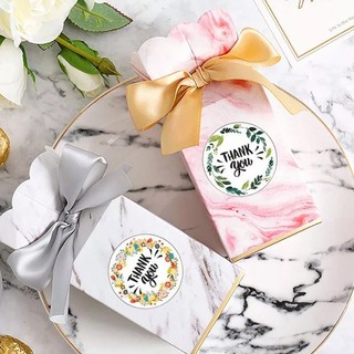 Flower Thank You Sticker 1 inch 500pcs Stickers Wedding Party Handmade Gift Packaging Seal Labels (6)