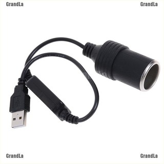 【GrandLa】5V 2A usb port to 12v 8w car cigarette lighter socket adapter converter for car (1)