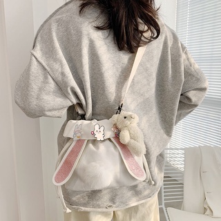 Canvas Bag Girl Student All-Match Shoulder Bag Messenger Bag New Sweet Little Fairy Bag (4)