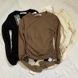PULL AND BEAR LONGSLEEVES WITH GATHERED DETAIL