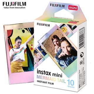 Genuine Fujifilm Instax Mini Film Mermaid Tail Fuji Instant Photo Paper For 7s 8 9 11 50s 70 90 25