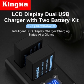 ☫KingMa Camera Battery NP-W126 W126S Dual Charger Set for Fujifilm XA3 XA7 XT3 XT4 XT100 XT200 XT20