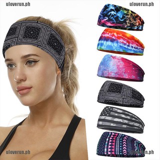 【COD*uloverun】Wide Sport Sweat Sweatband Headband Yoga Gym Stretch Hair Band P