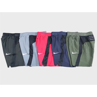NIKE quick drying shorts for men dri-fit tela colorful logo reflect running shorts