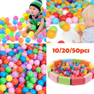 SODM 10/20/50Pcs Colorful Baby Play Balls Soft Plastic Ocean Balls for kids baby