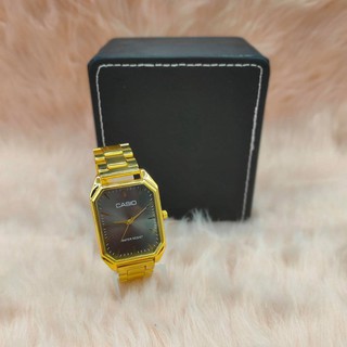 Square Smart Gold Watch For Men and Women with Black Dial (5)