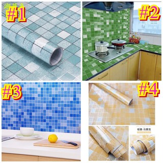 Kitchen Bathroom Self-adhesive Wall paper Waterproof Foil Stickers Anti-oil Wrap (2)