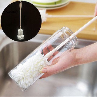 TWTO-Sponge Cleaner Long Handle Brush Glass Bottle Cup Kitchen Wash Cleaning Tool